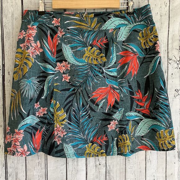 RipSkirt Hawaii Womens Wrap Skirt Size XL Length 2 Vintage Bali Jungle Print - Picture 6 of 12